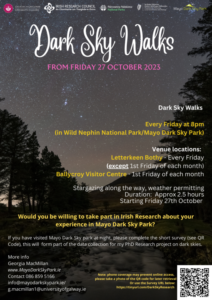 Dark Sky Walks Event Poster