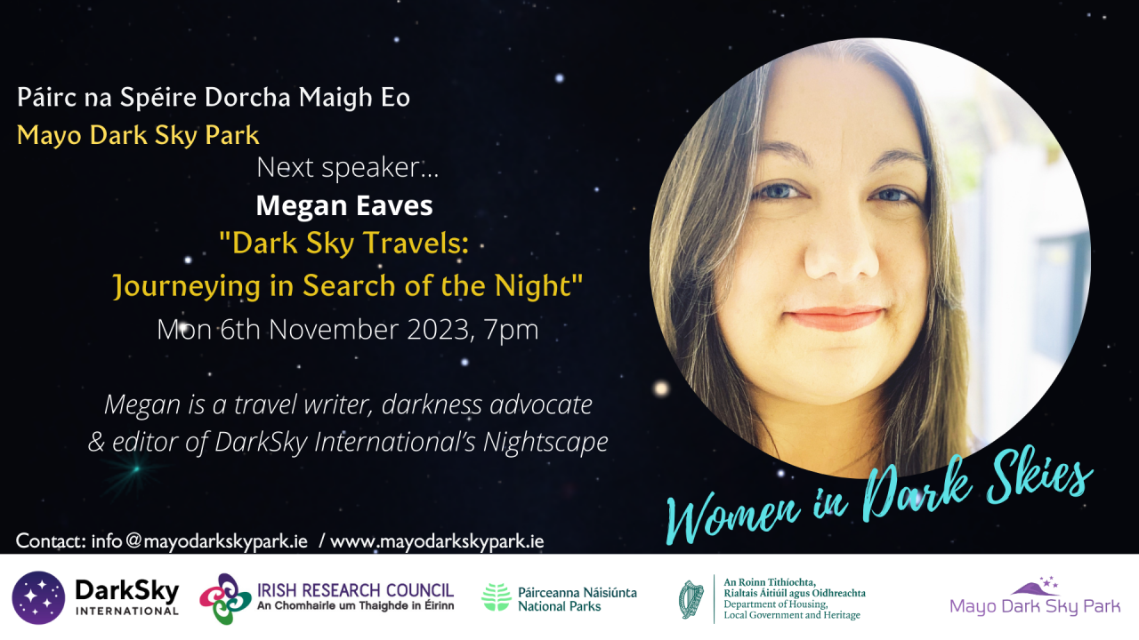 Women in Dark Skies – Megan Eaves – Monday 6th November
