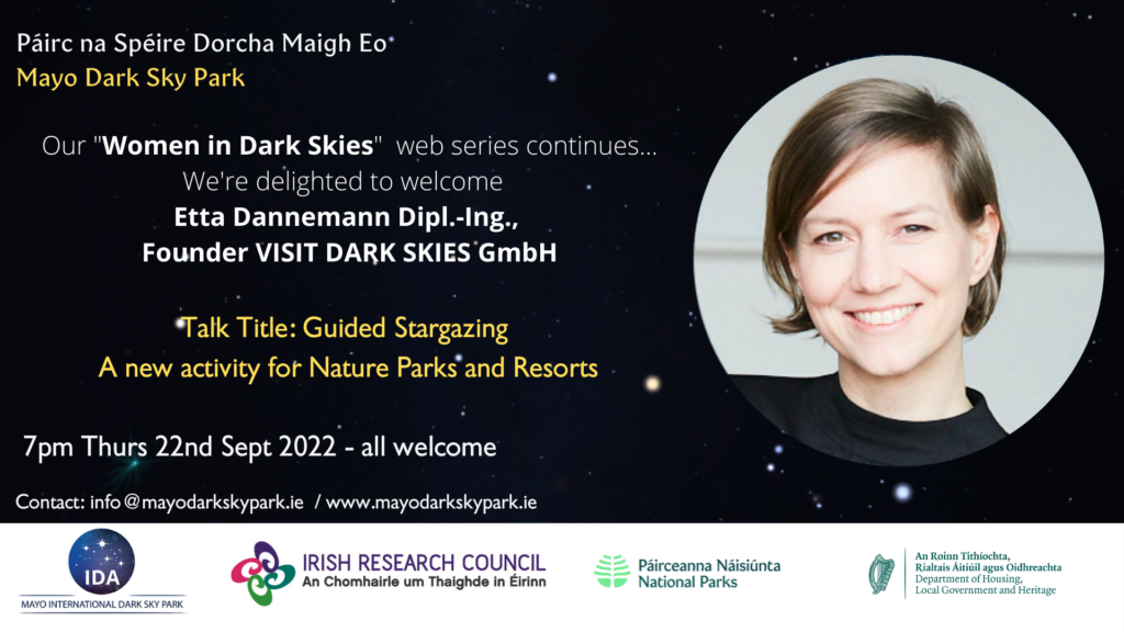 Women in Dark Skies Event Poster