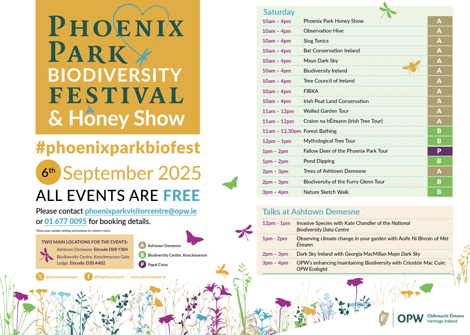 Mayo Dark Sky at Phoenix Park Biodiversity Festival & Honey Show: 6th September 2025